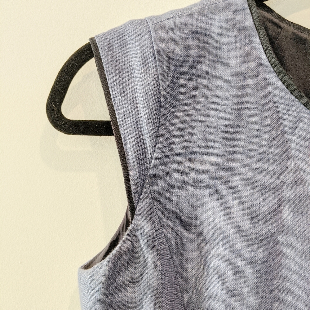 J. Crew going places 70s Lenin blue dress size 4 - Picture 5 of 5